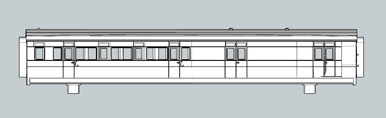 (image for) (N) LSWR Ironclad 4 cmpt Brake Third LH - d213